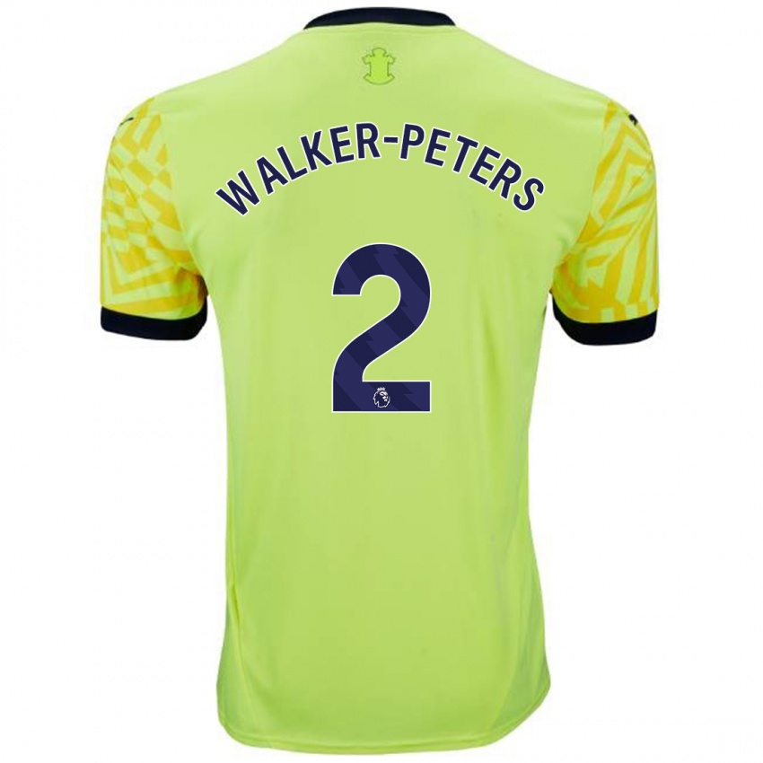 Niño Camiseta Kyle Walker-Peters #2 Amarillo 2ª Equipación 2024/25 La Camisa Perú