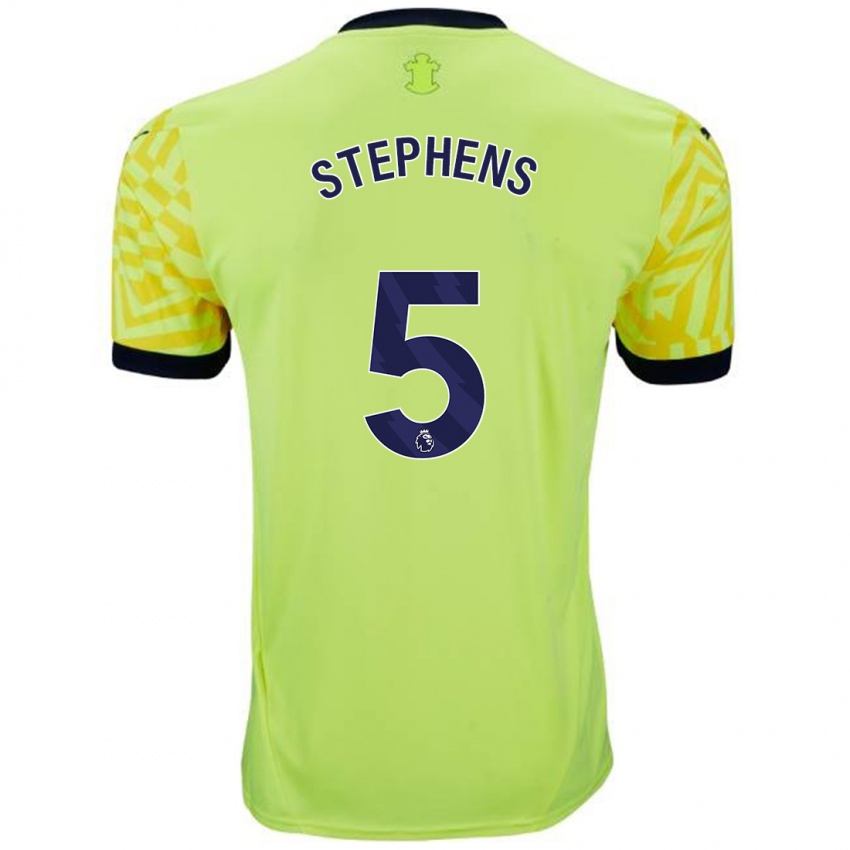 Niño Camiseta Jack Stephens #5 Amarillo 2ª Equipación 2024/25 La Camisa Perú