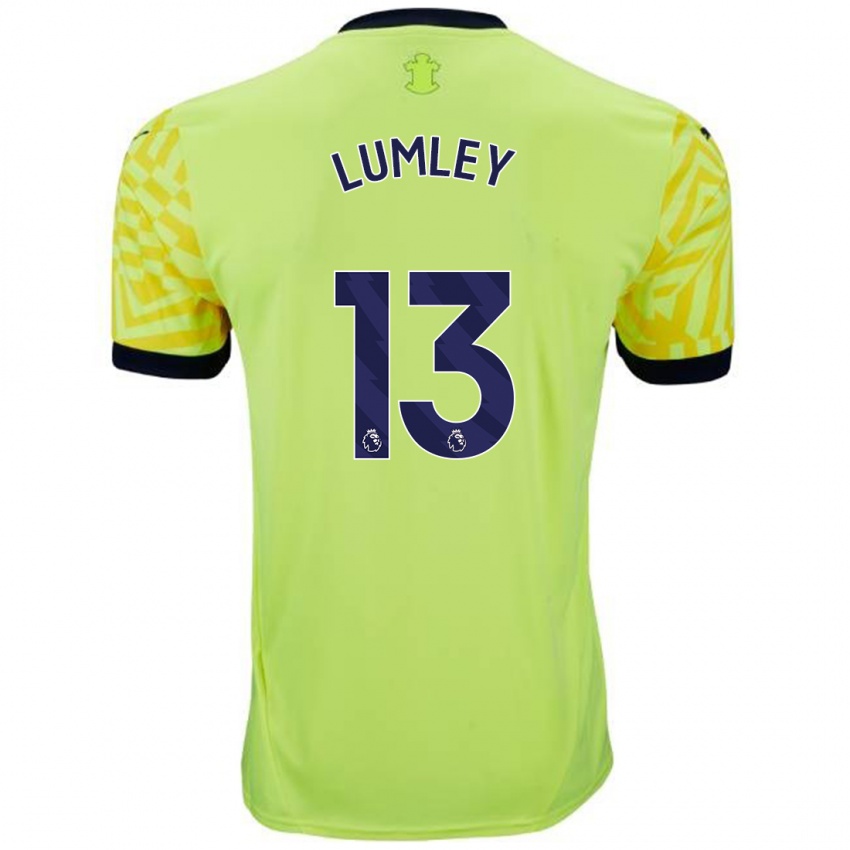 Niño Camiseta Joe Lumley #13 Amarillo 2ª Equipación 2024/25 La Camisa Perú