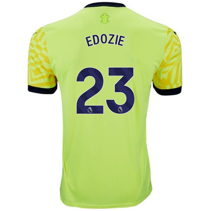 Niño Camiseta Samuel Edozie #23 Amarillo 2ª Equipación 2024/25 La Camisa Perú