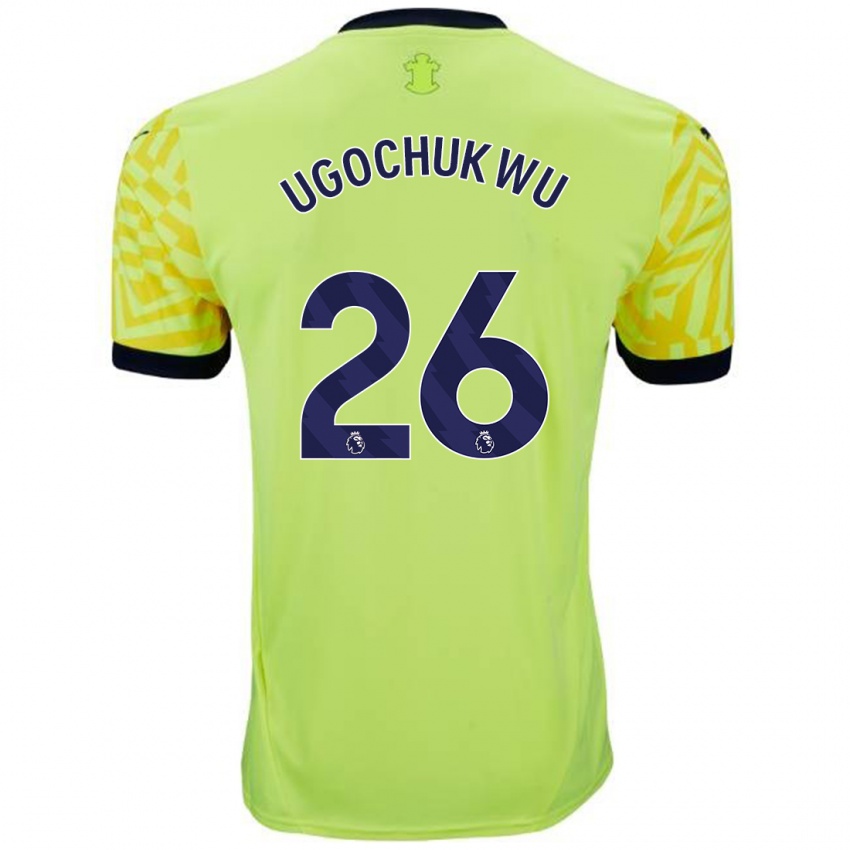 Niño Camiseta Lesley Ugochukwu #26 Amarillo 2ª Equipación 2024/25 La Camisa Perú