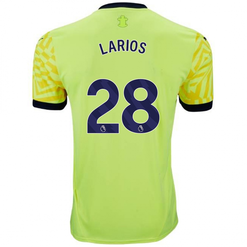 Niño Camiseta Juan Larios #28 Amarillo 2ª Equipación 2024/25 La Camisa Perú