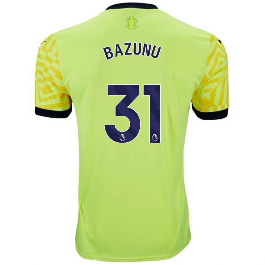 Niño Camiseta Gavin Bazunu #31 Amarillo 2ª Equipación 2024/25 La Camisa Perú