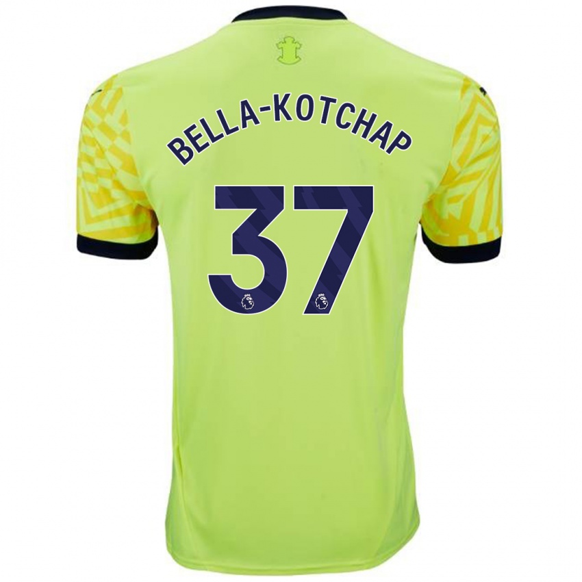 Niño Camiseta Armel Bella-Kotchap #37 Amarillo 2ª Equipación 2024/25 La Camisa Perú