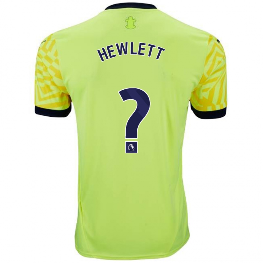 Niño Camiseta Jem Hewlett #0 Amarillo 2ª Equipación 2024/25 La Camisa Perú