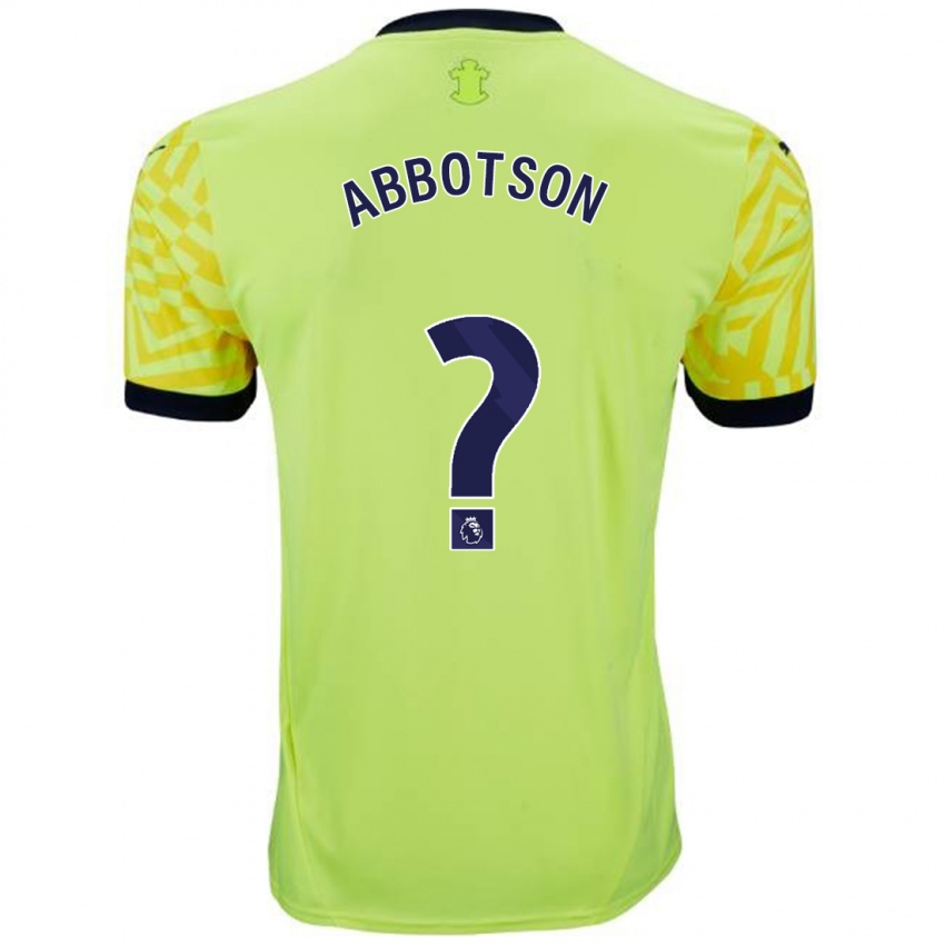 Niño Camiseta Oscar Abbotson #0 Amarillo 2ª Equipación 2024/25 La Camisa Perú