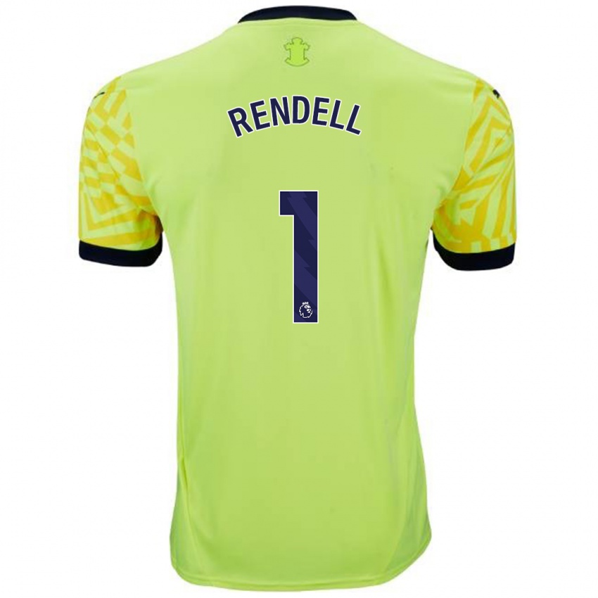 Niño Camiseta Kayla Rendell #1 Amarillo 2ª Equipación 2024/25 La Camisa Perú