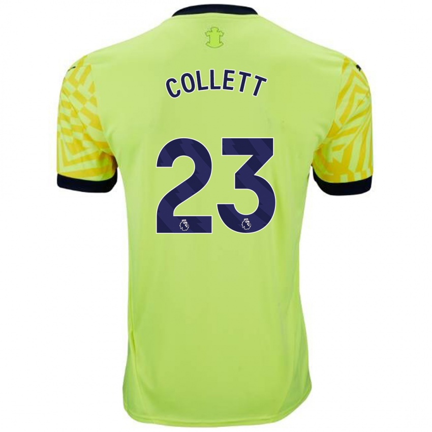 Niño Camiseta Megan Collett #23 Amarillo 2ª Equipación 2024/25 La Camisa Perú