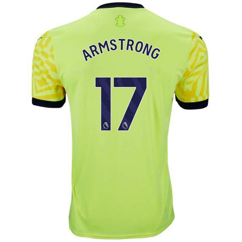 Niño Camiseta Stuart Armstrong #17 Amarillo 2ª Equipación 2024/25 La Camisa Perú