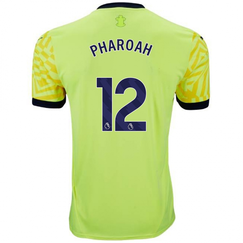 Niño Camiseta Sophia Pharoah #12 Amarillo 2ª Equipación 2024/25 La Camisa Perú