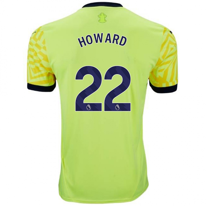 Niño Camiseta Bethany-May Howard #22 Amarillo 2ª Equipación 2024/25 La Camisa Perú