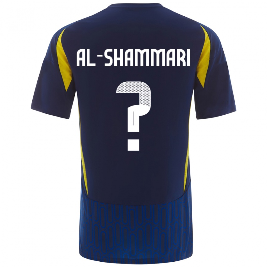 Niño Camiseta Mansour Al-Shammari #0 Azul Amarillo 2ª Equipación 2024/25 La Camisa Perú