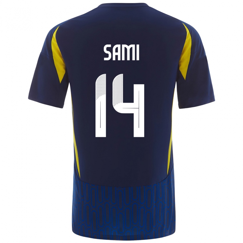 Niño Camiseta Sami Al-Najei #14 Azul Amarillo 2ª Equipación 2024/25 La Camisa Perú