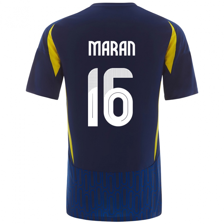 Niño Camiseta Mohammed Maran #16 Azul Amarillo 2ª Equipación 2024/25 La Camisa Perú