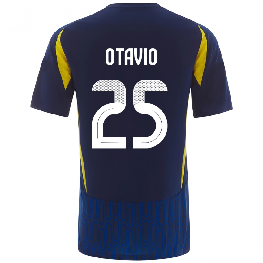 Niño Camiseta Otavio #25 Azul Amarillo 2ª Equipación 2024/25 La Camisa Perú