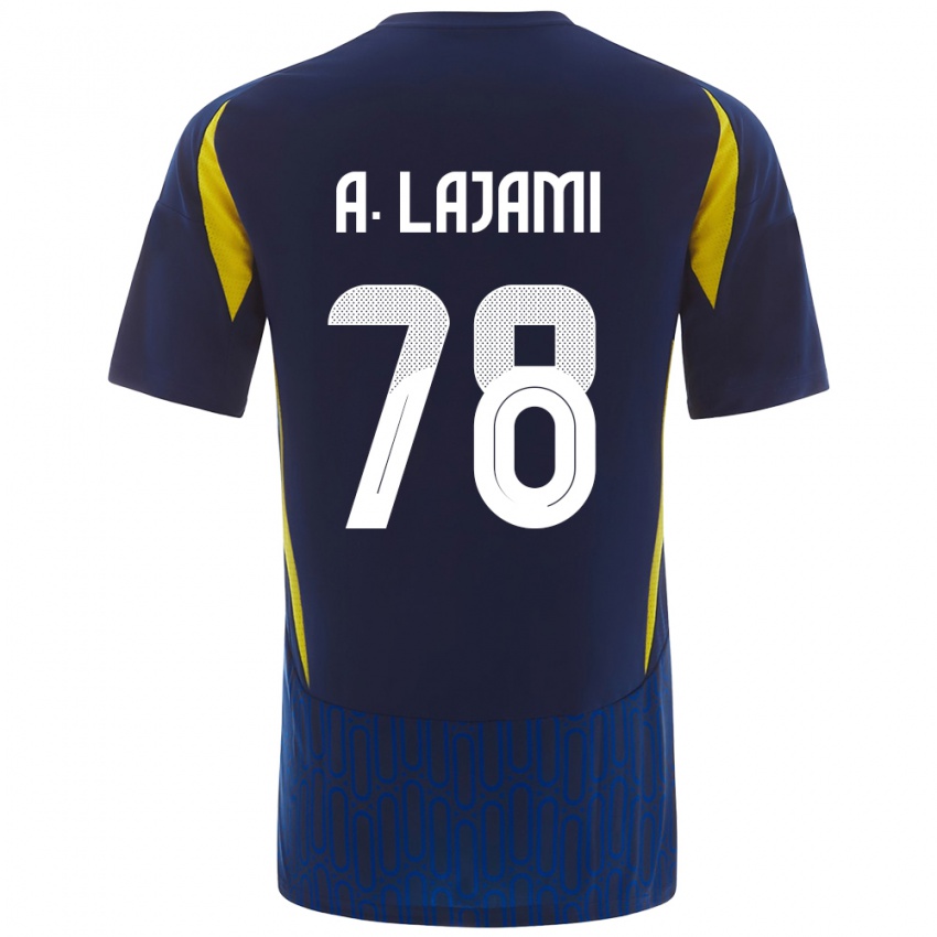 Niño Camiseta Ali Lajami #78 Azul Amarillo 2ª Equipación 2024/25 La Camisa Perú