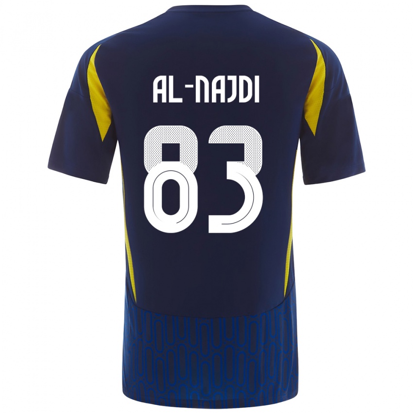 Niño Camiseta Salem Al-Najdi #83 Azul Amarillo 2ª Equipación 2024/25 La Camisa Perú