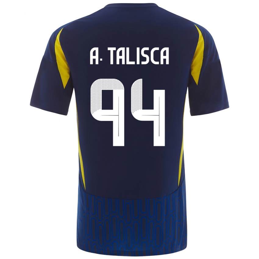 Niño Camiseta Talisca #94 Azul Amarillo 2ª Equipación 2024/25 La Camisa Perú