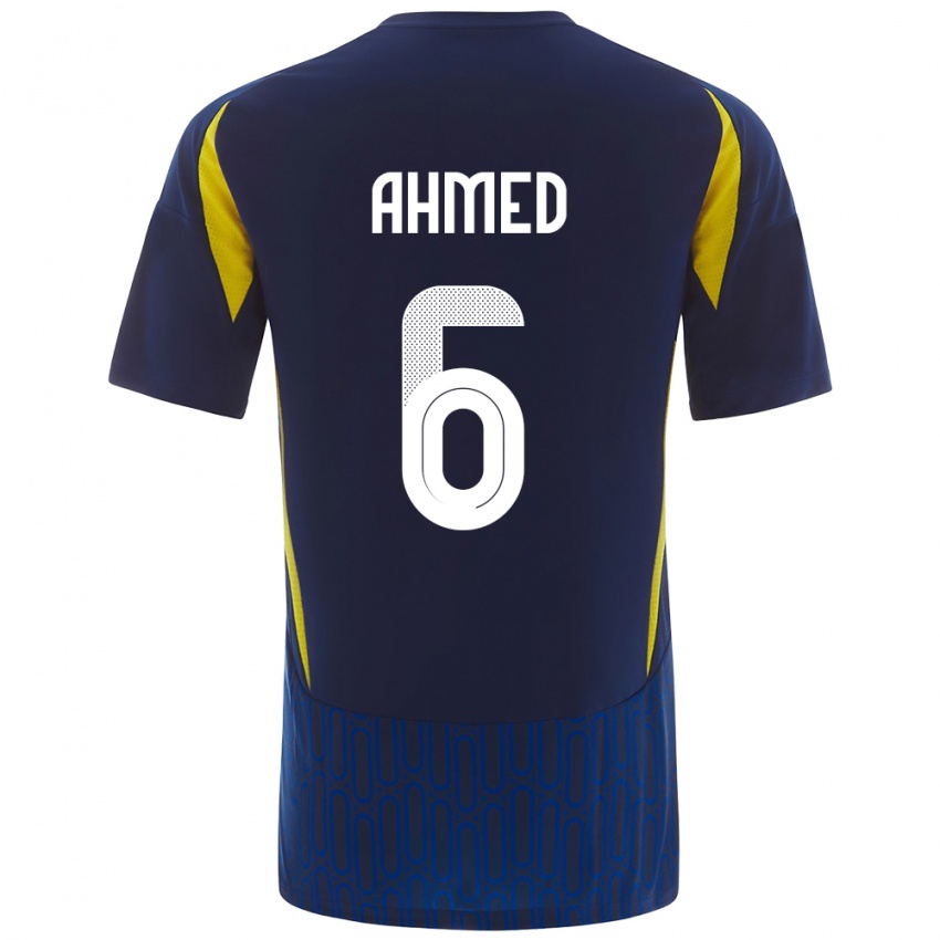 Niño Camiseta Aseel Ahmed #6 Azul Amarillo 2ª Equipación 2024/25 La Camisa Perú