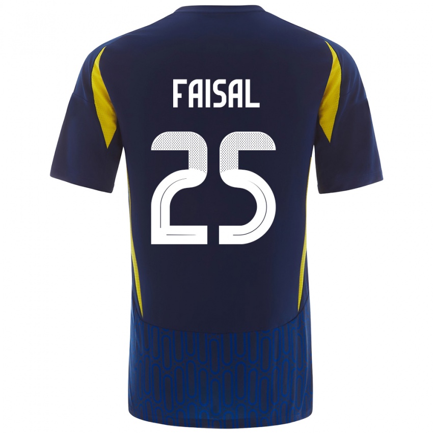 Niño Camiseta Samira Faisal #25 Azul Amarillo 2ª Equipación 2024/25 La Camisa Perú