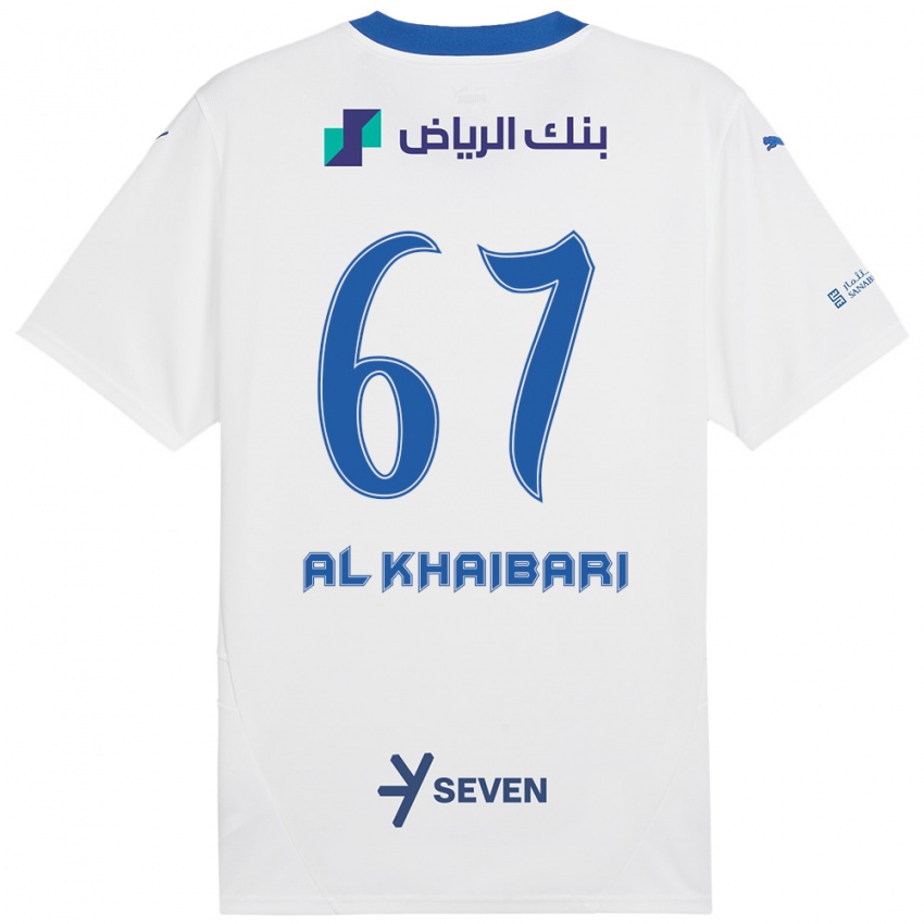 Niño Camiseta Mohammed Al-Khaibari #67 Blanco Azul 2ª Equipación 2024/25 La Camisa Perú