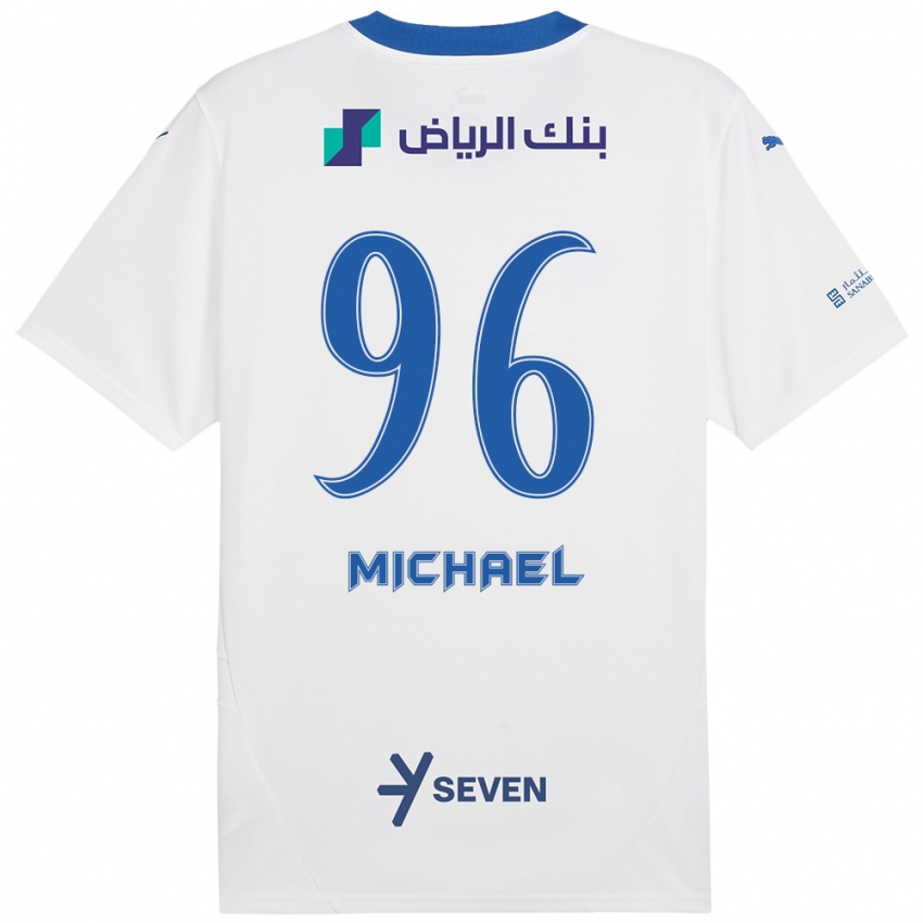 Niño Camiseta Michael #96 Blanco Azul 2ª Equipación 2024/25 La Camisa Perú