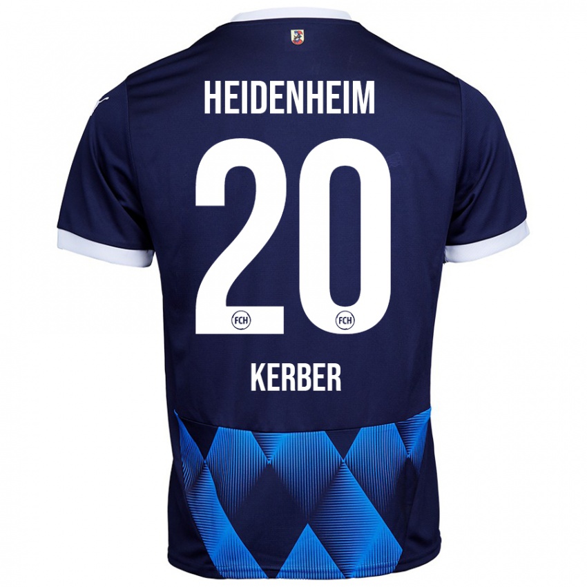 Niño Camiseta Luca Kerber #20 Azul Marino Oscuro 2ª Equipación 2024/25 La Camisa Perú