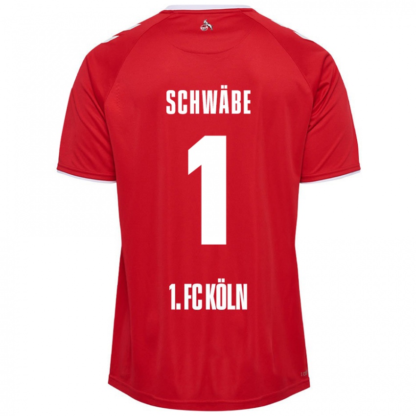 Niño Camiseta Marvin Schwäbe #1 Rojo Blanco 2ª Equipación 2024/25 La Camisa Perú