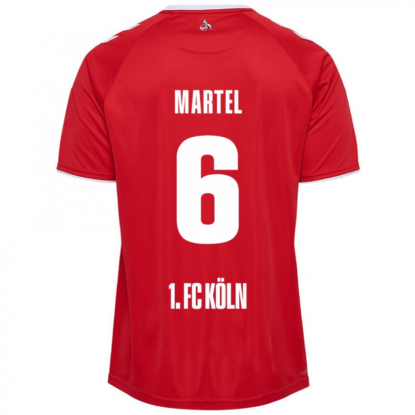 Niño Camiseta Eric Martel #6 Rojo Blanco 2ª Equipación 2024/25 La Camisa Perú