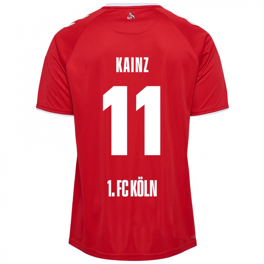 Niño Camiseta Florian Kainz #11 Rojo Blanco 2ª Equipación 2024/25 La Camisa Perú