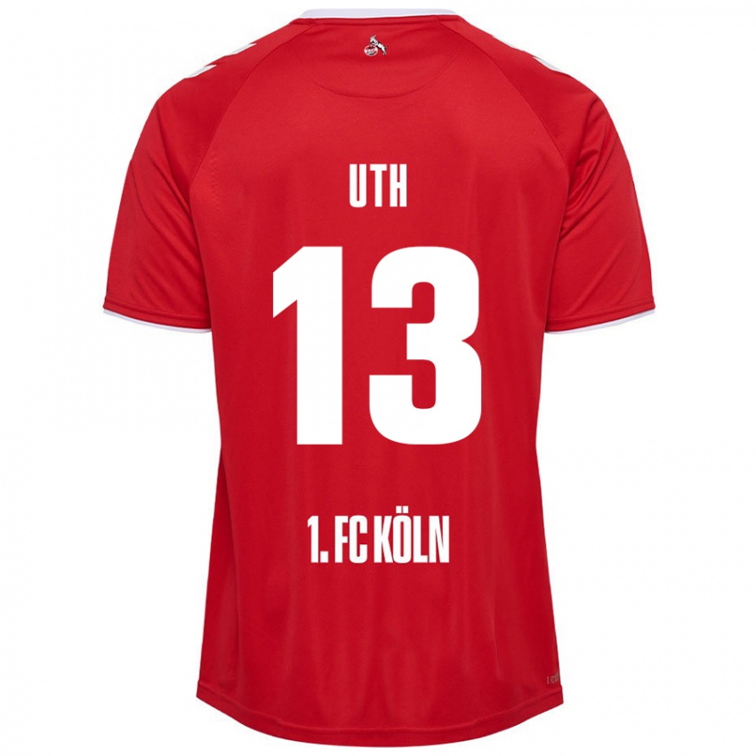 Niño Camiseta Mark Uth #13 Rojo Blanco 2ª Equipación 2024/25 La Camisa Perú