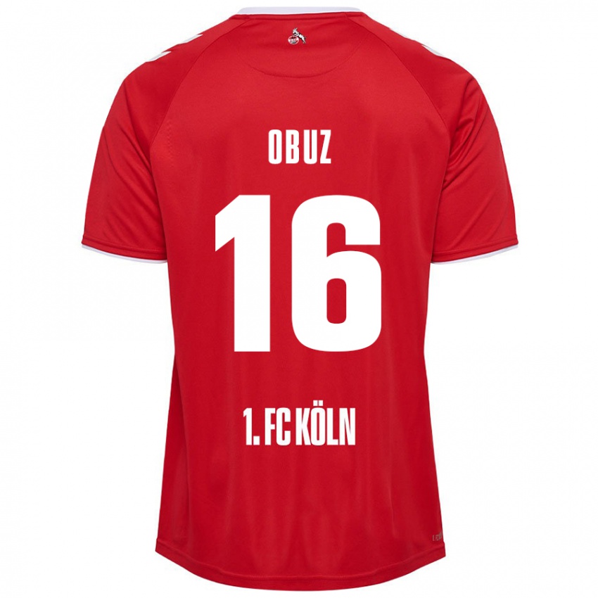 Niño Camiseta Marvin Obuz #16 Rojo Blanco 2ª Equipación 2024/25 La Camisa Perú