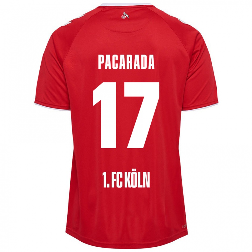 Niño Camiseta Leart Paçarada #17 Rojo Blanco 2ª Equipación 2024/25 La Camisa Perú