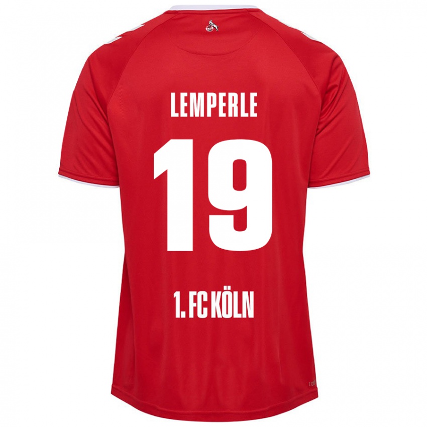 Niño Camiseta Tim Lemperle #19 Rojo Blanco 2ª Equipación 2024/25 La Camisa Perú