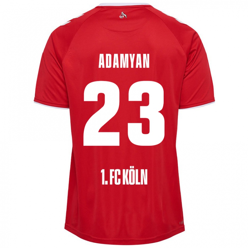 Niño Camiseta Sargis Adamyan #23 Rojo Blanco 2ª Equipación 2024/25 La Camisa Perú