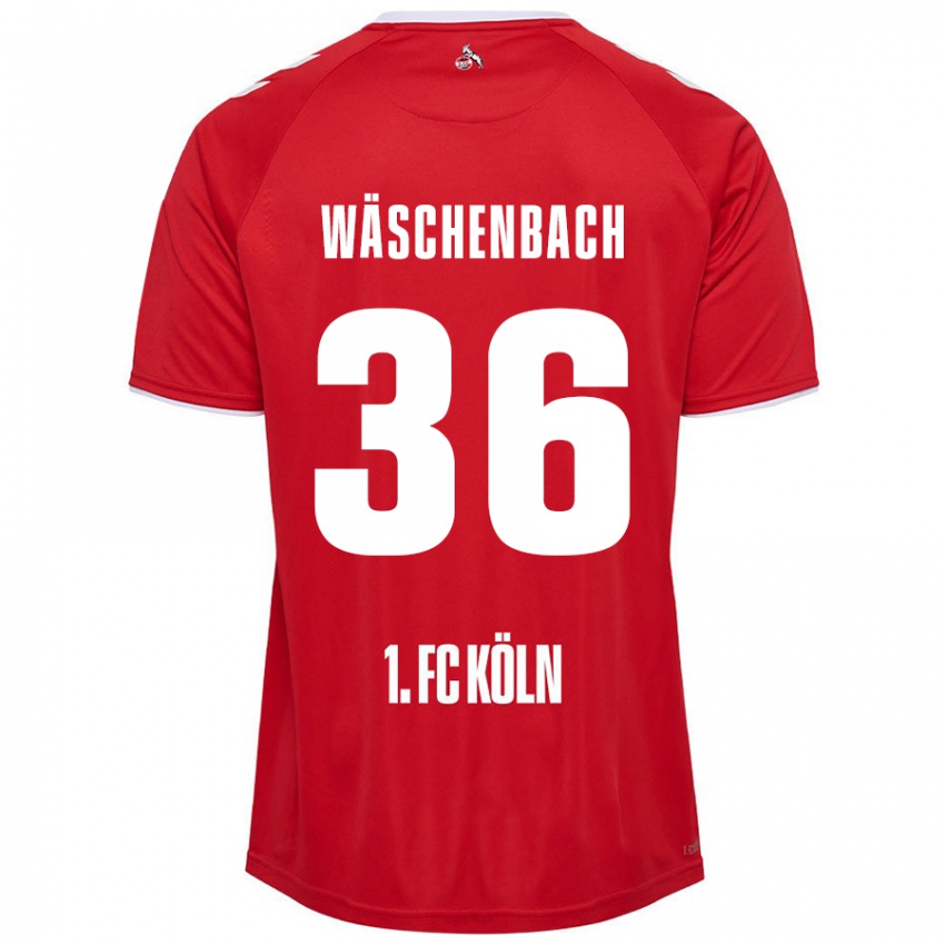 Niño Camiseta Meiko Wäschenbach #36 Rojo Blanco 2ª Equipación 2024/25 La Camisa Perú