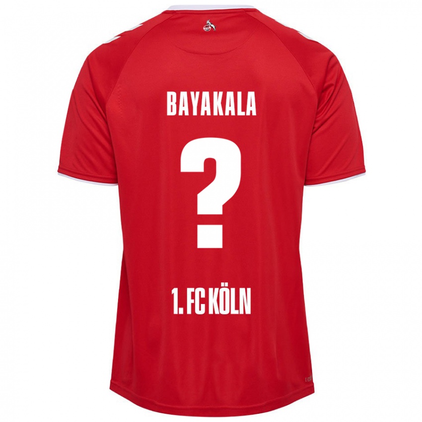 Niño Camiseta Aaron Bayakala #0 Rojo Blanco 2ª Equipación 2024/25 La Camisa Perú