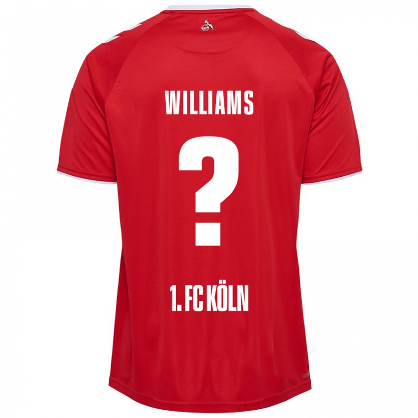 Niño Camiseta Daniel Williams #0 Rojo Blanco 2ª Equipación 2024/25 La Camisa Perú