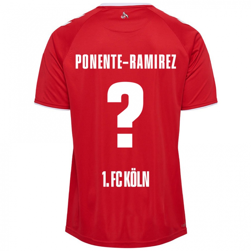 Niño Camiseta Jason Ponente-Ramirez #0 Rojo Blanco 2ª Equipación 2024/25 La Camisa Perú