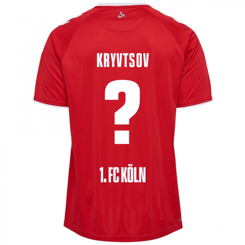 Niño Camiseta Nikita Kryvtsov #0 Rojo Blanco 2ª Equipación 2024/25 La Camisa Perú