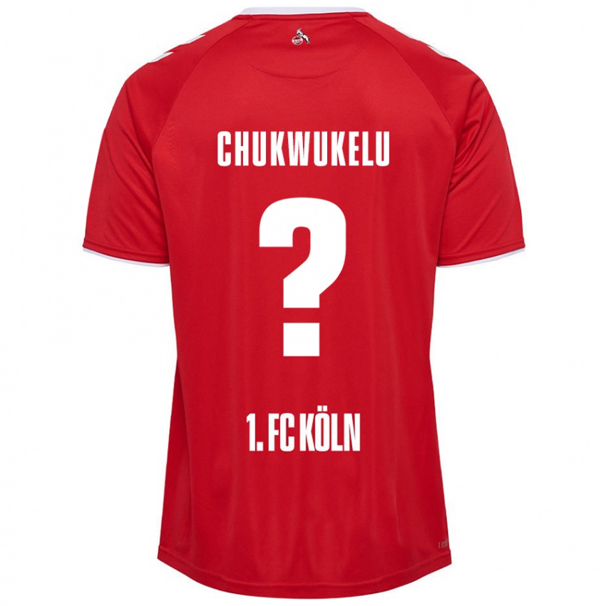 Niño Camiseta Chinedu Chukwukelu #0 Rojo Blanco 2ª Equipación 2024/25 La Camisa Perú