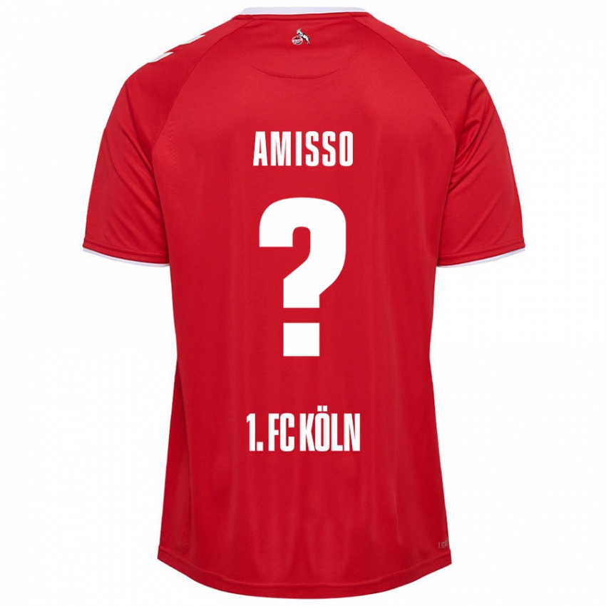 Niño Camiseta Gabriel Amisso #0 Rojo Blanco 2ª Equipación 2024/25 La Camisa Perú