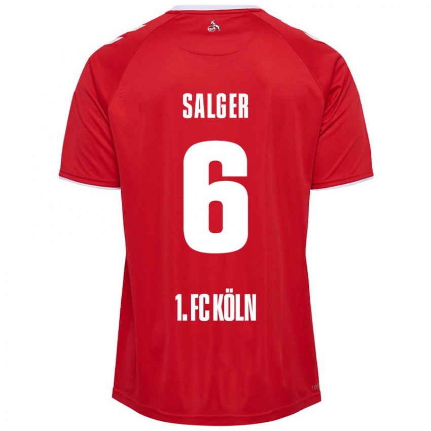 Niño Camiseta Stephan Salger #6 Rojo Blanco 2ª Equipación 2024/25 La Camisa Perú