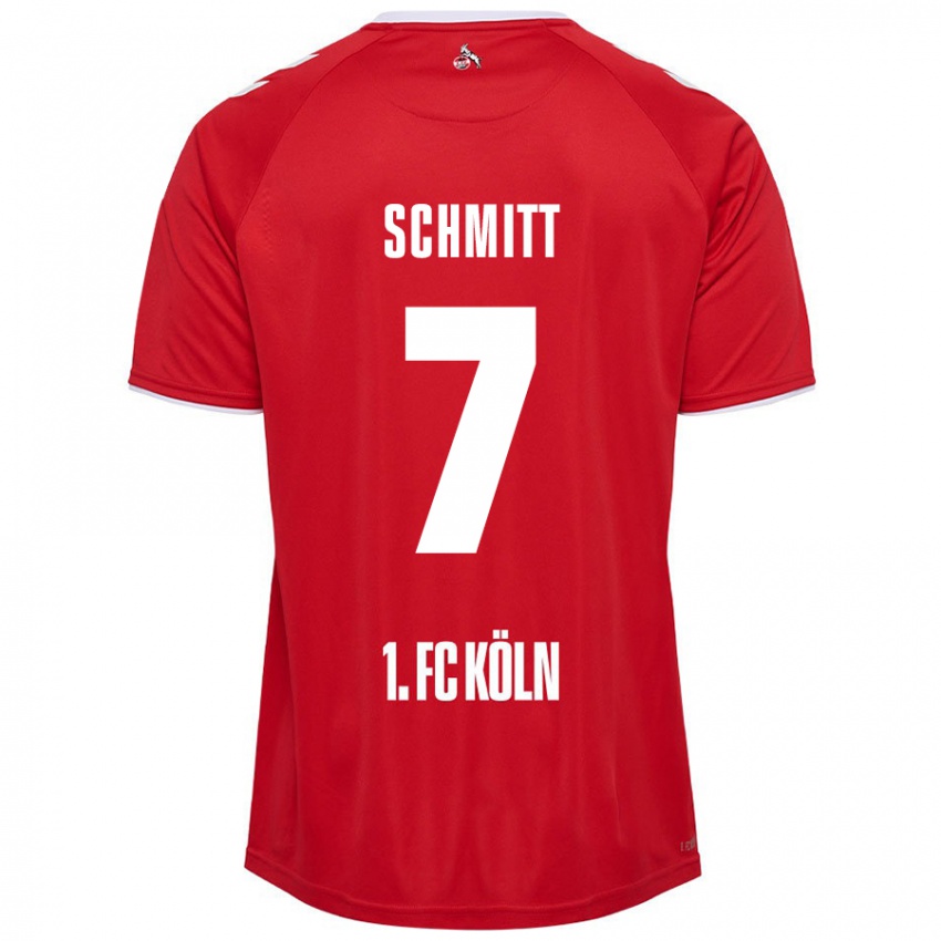 Niño Camiseta Oliver Schmitt #7 Rojo Blanco 2ª Equipación 2024/25 La Camisa Perú