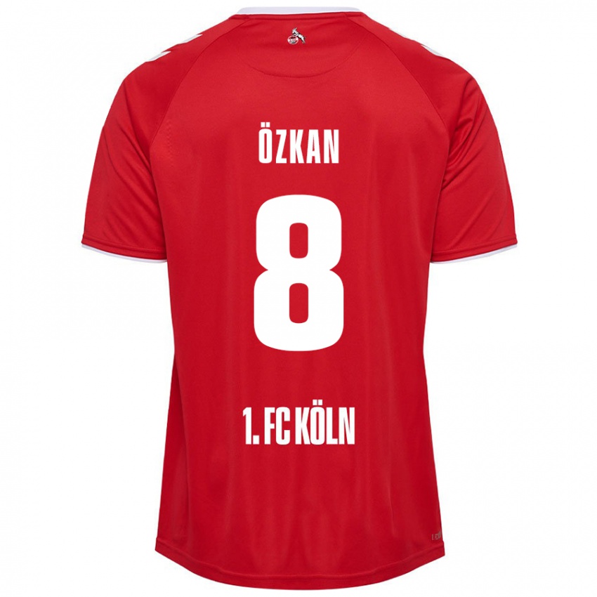 Niño Camiseta Mikail Özkan #8 Rojo Blanco 2ª Equipación 2024/25 La Camisa Perú