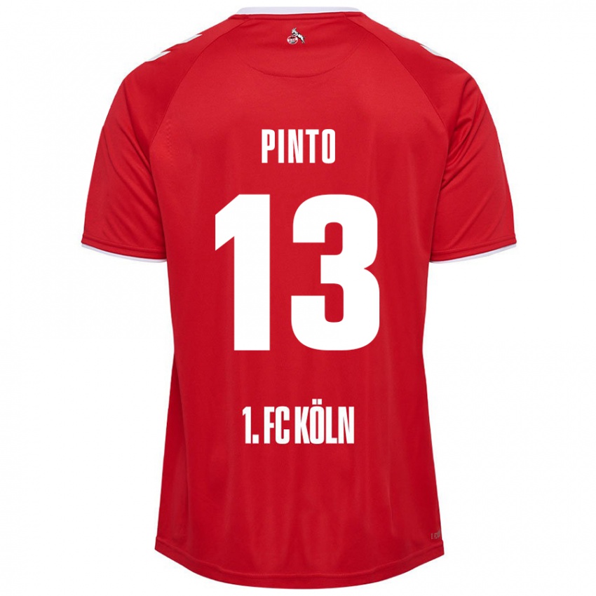 Niño Camiseta João Pinto #13 Rojo Blanco 2ª Equipación 2024/25 La Camisa Perú