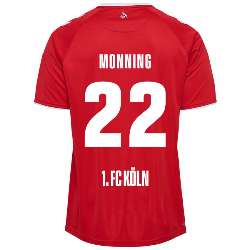 Niño Camiseta Marlon Monning #22 Rojo Blanco 2ª Equipación 2024/25 La Camisa Perú