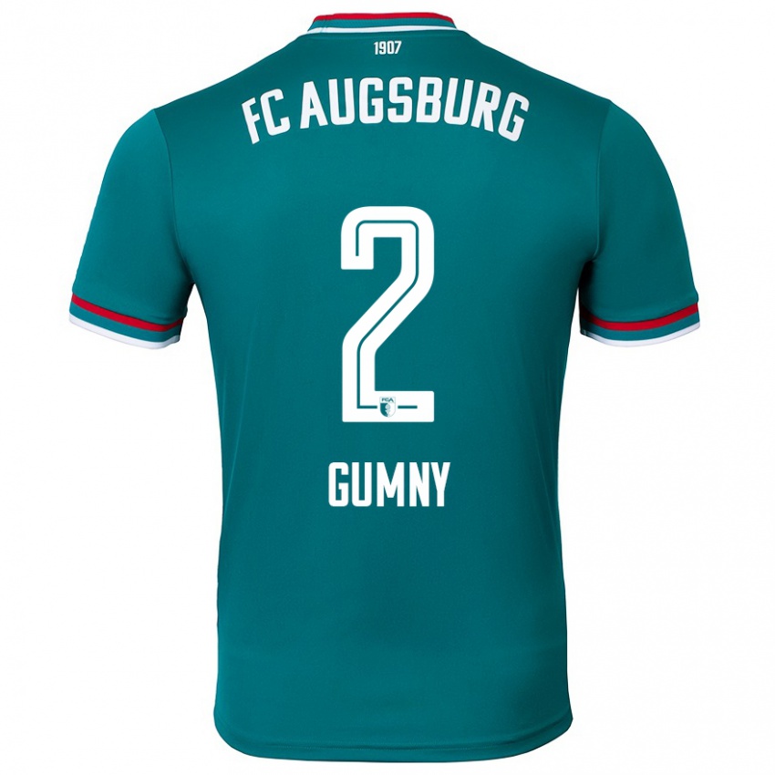 Niño Camiseta Robert Gumny #2 Verde Oscuro 2ª Equipación 2024/25 La Camisa Perú