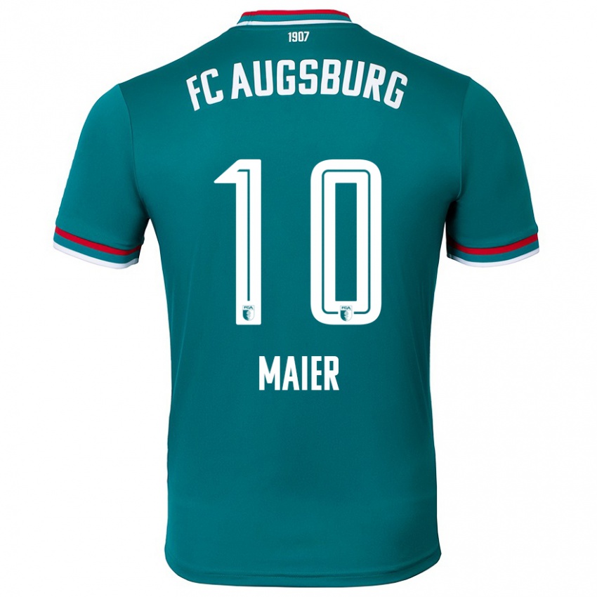 Niño Camiseta Arne Maier #10 Verde Oscuro 2ª Equipación 2024/25 La Camisa Perú