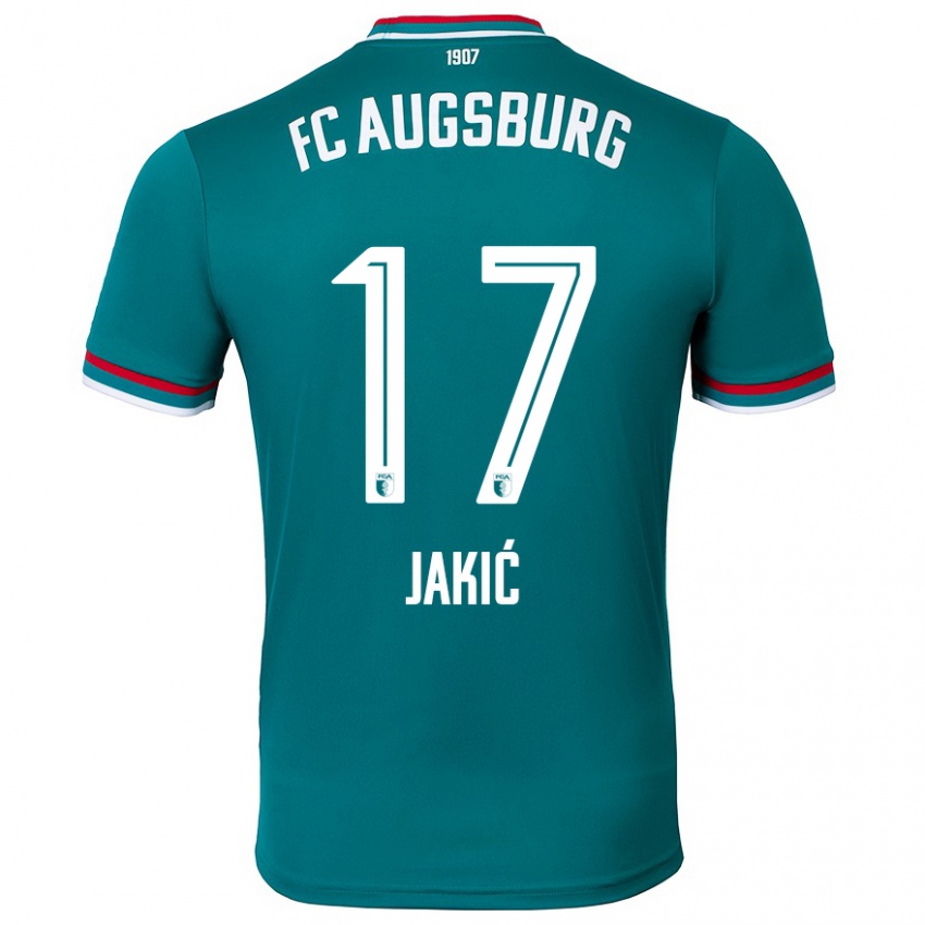 Niño Camiseta Kristijan Jakic #17 Verde Oscuro 2ª Equipación 2024/25 La Camisa Perú